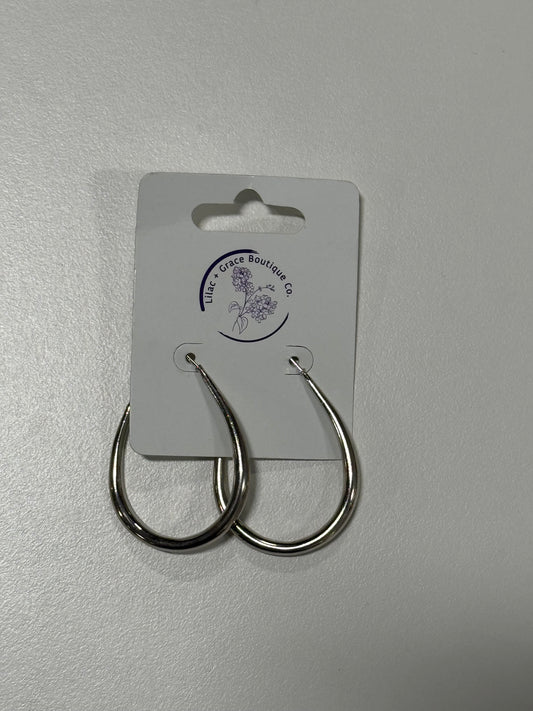 Oval Drop Hoop