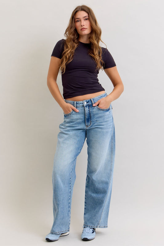 Isla High Rise Rigid Magic Wide Leg Non Distressed by Judy Blue