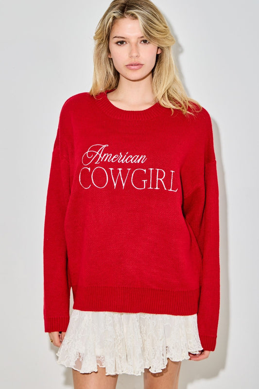 Desert Rose Cowgirl Sweater