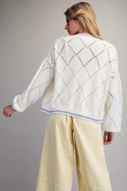 Sugar Check Cardigan