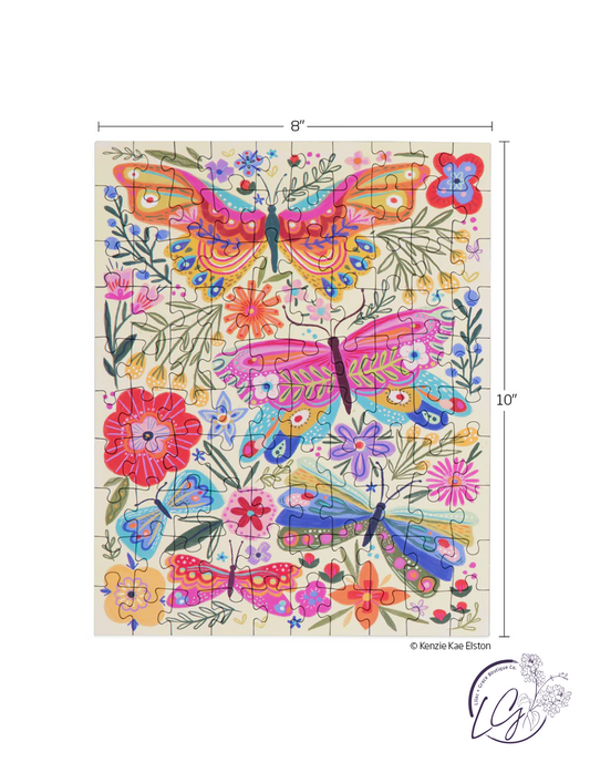 Butterfly Floral 100 Piece Puzzle Snax