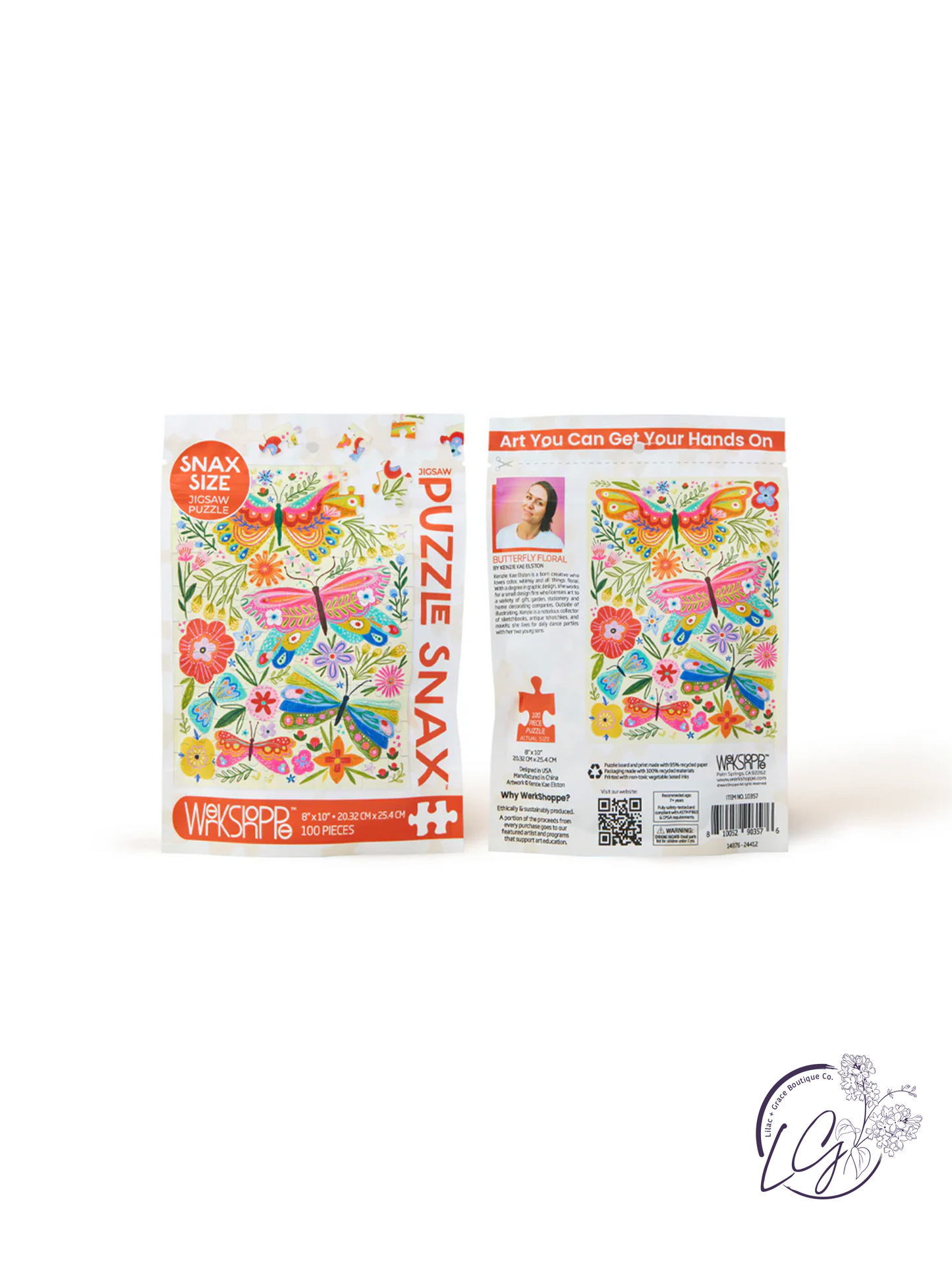 Butterfly Floral 100 Piece Puzzle Snax