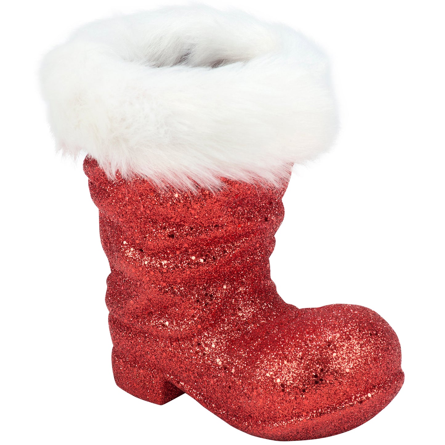 Glitter Santa Boot Sitter