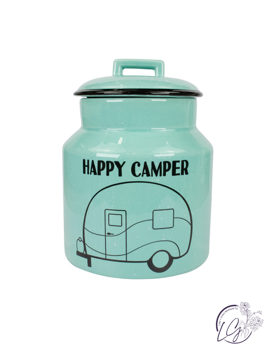 Ceramic Happy Camper Cookie Jar