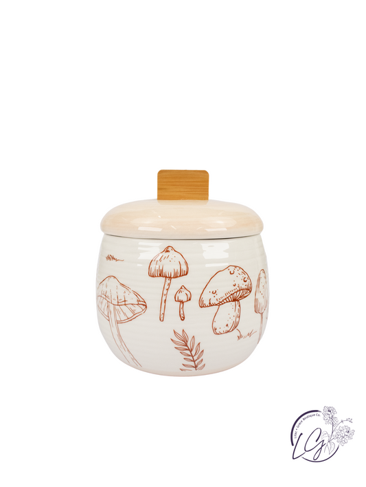 Ceramic Mushroom Canister