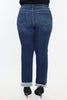 Curvy Clara Mid Rise Slim Straight Pants By Kan Can