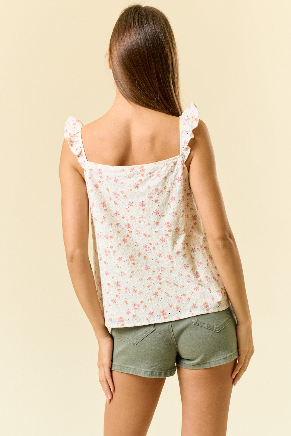 Summer Blossom Rouched Cami Top