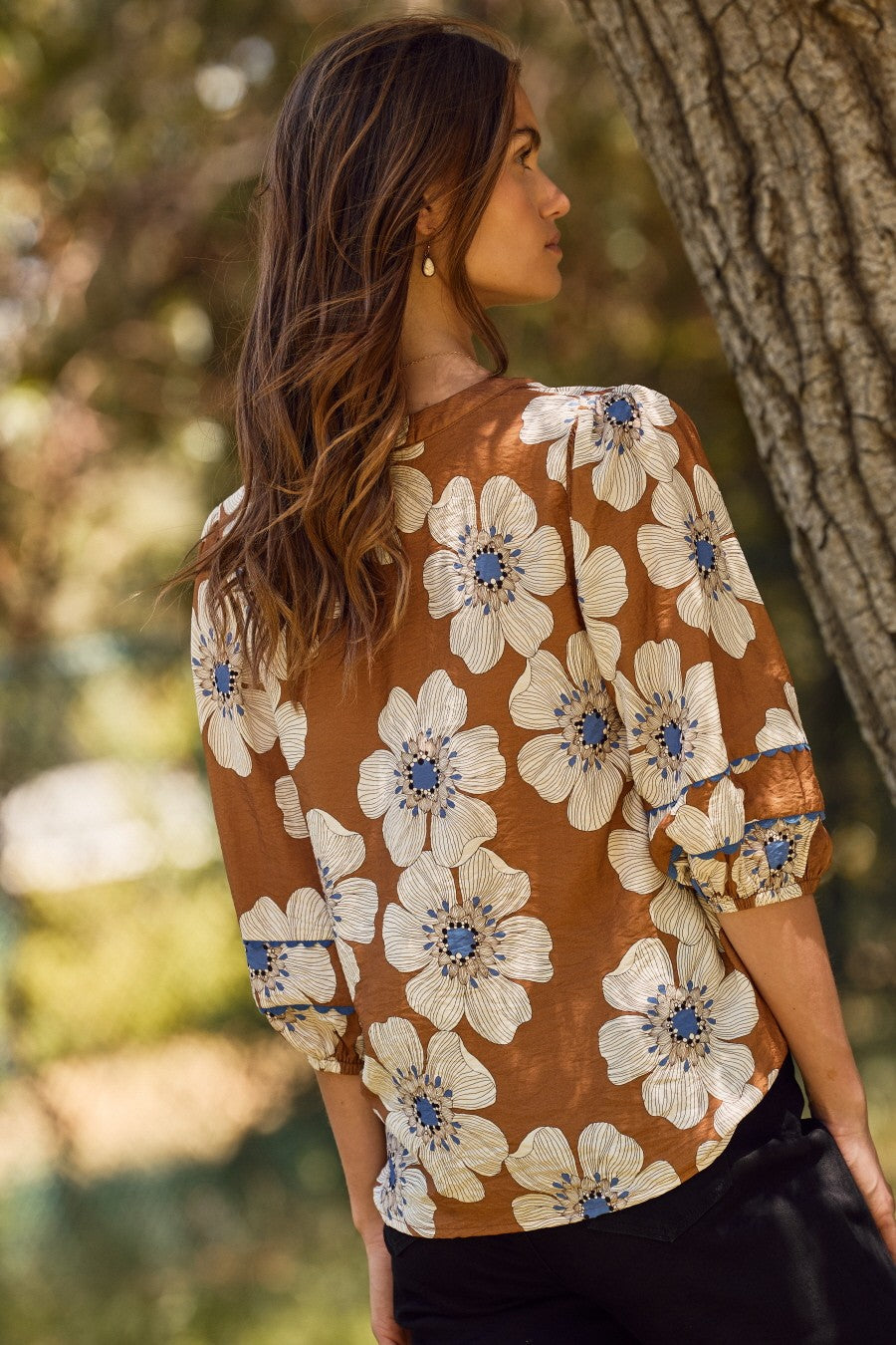 Curvy Sunlit Spring Blouse