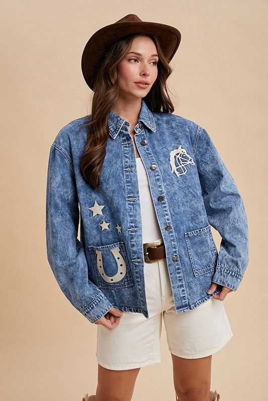 Lucky Horseshoe Denim Jacket