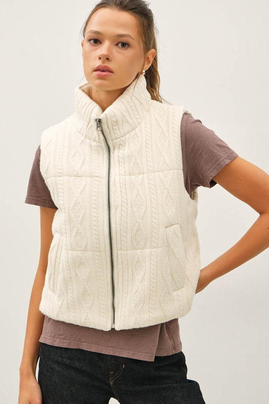 Snowdrift Knit Vest