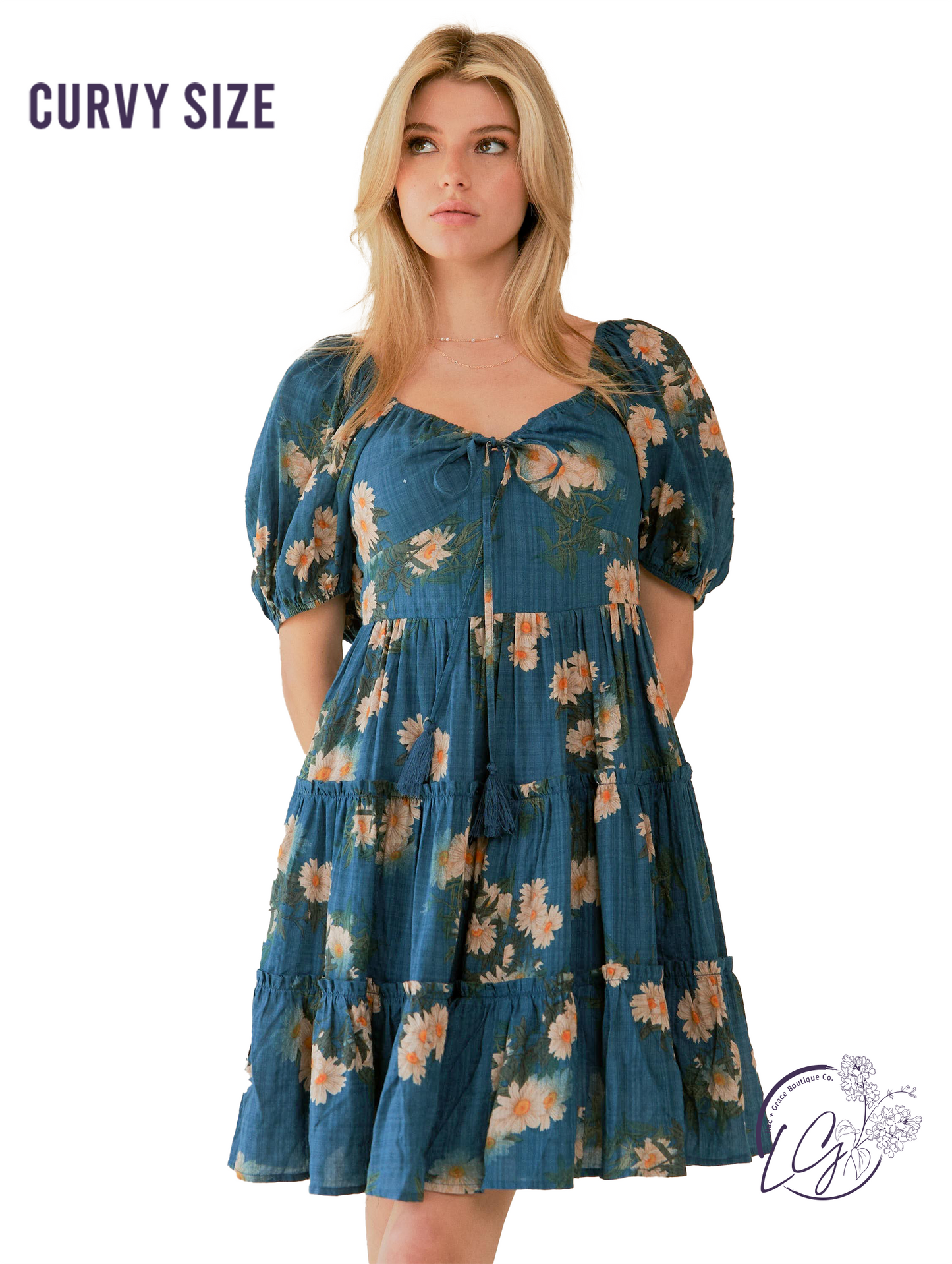Curvy Peace Around Us Short Dress