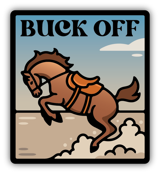 Buck Off Sticker
