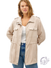 Curvy Sculpted Cargo Jacket