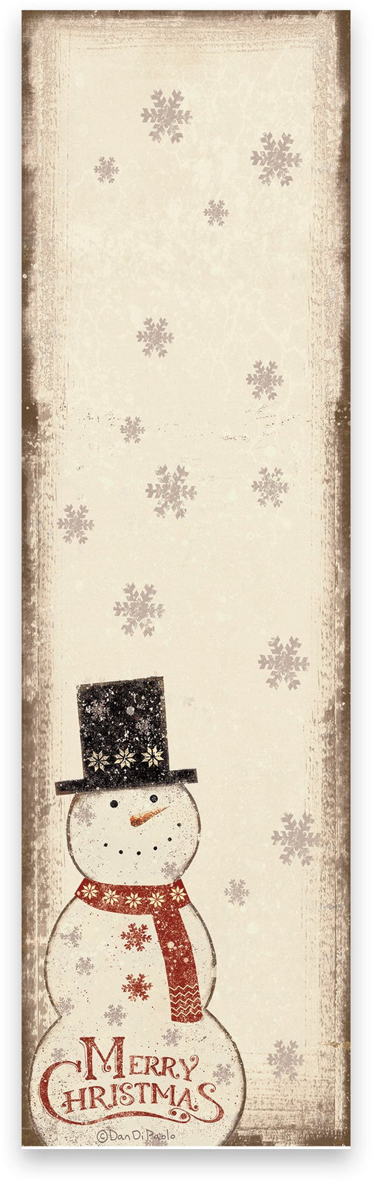 Nordic Merry Christmas Snowman List Pad