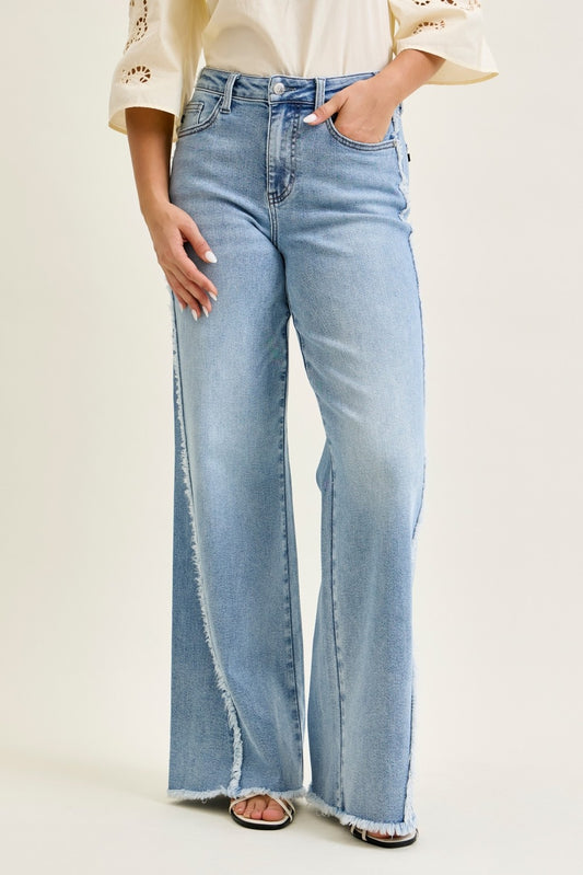 Yara High Waisted Drawcord Wide Leg by Judy Blue