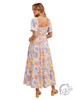Fernflutter Flare Sleeve Long Dress