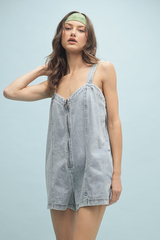 Denim Dash Romper