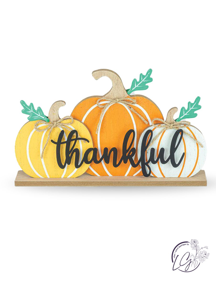 Thankful Trio Pumpkin Table top