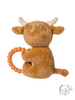 Hetty Highland Cow Teether Rattle – 6″