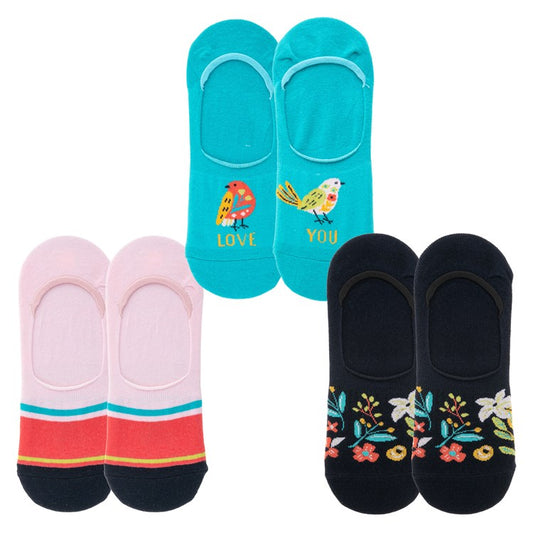 No Show Socks- Birds