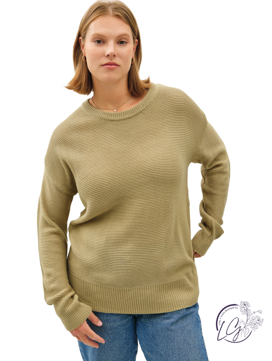 Curvy Busy Days Oversized Sweater