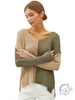 Sweet As Sugar Color Block Sweater