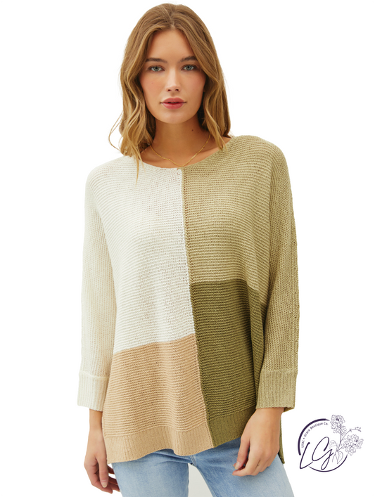 You Glow, Girl V-Neck Sweater