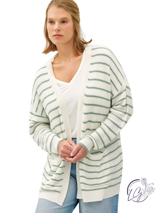 Curvy Linen In Sunlight Cardigan