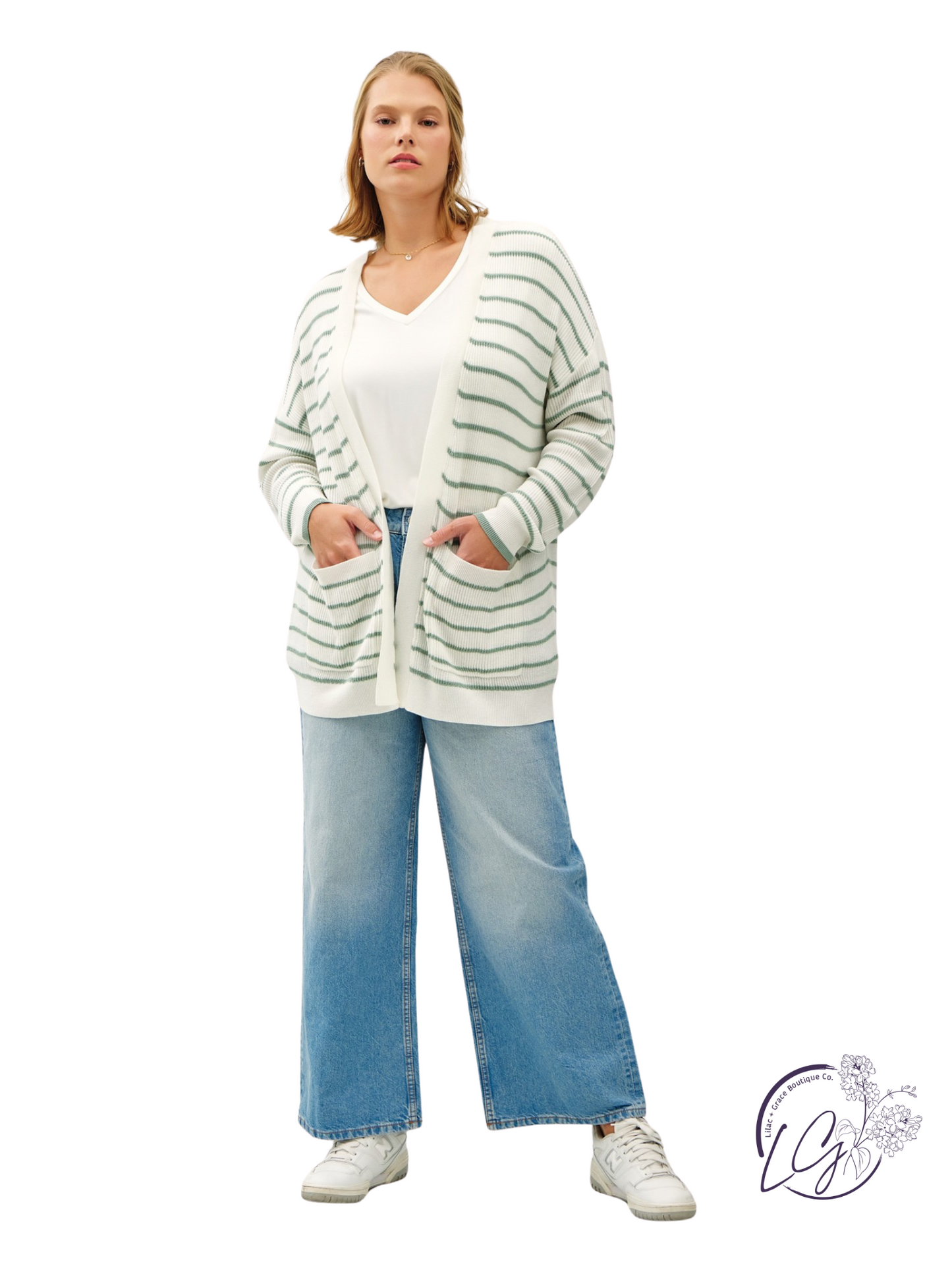 Curvy Linen In Sunlight Cardigan