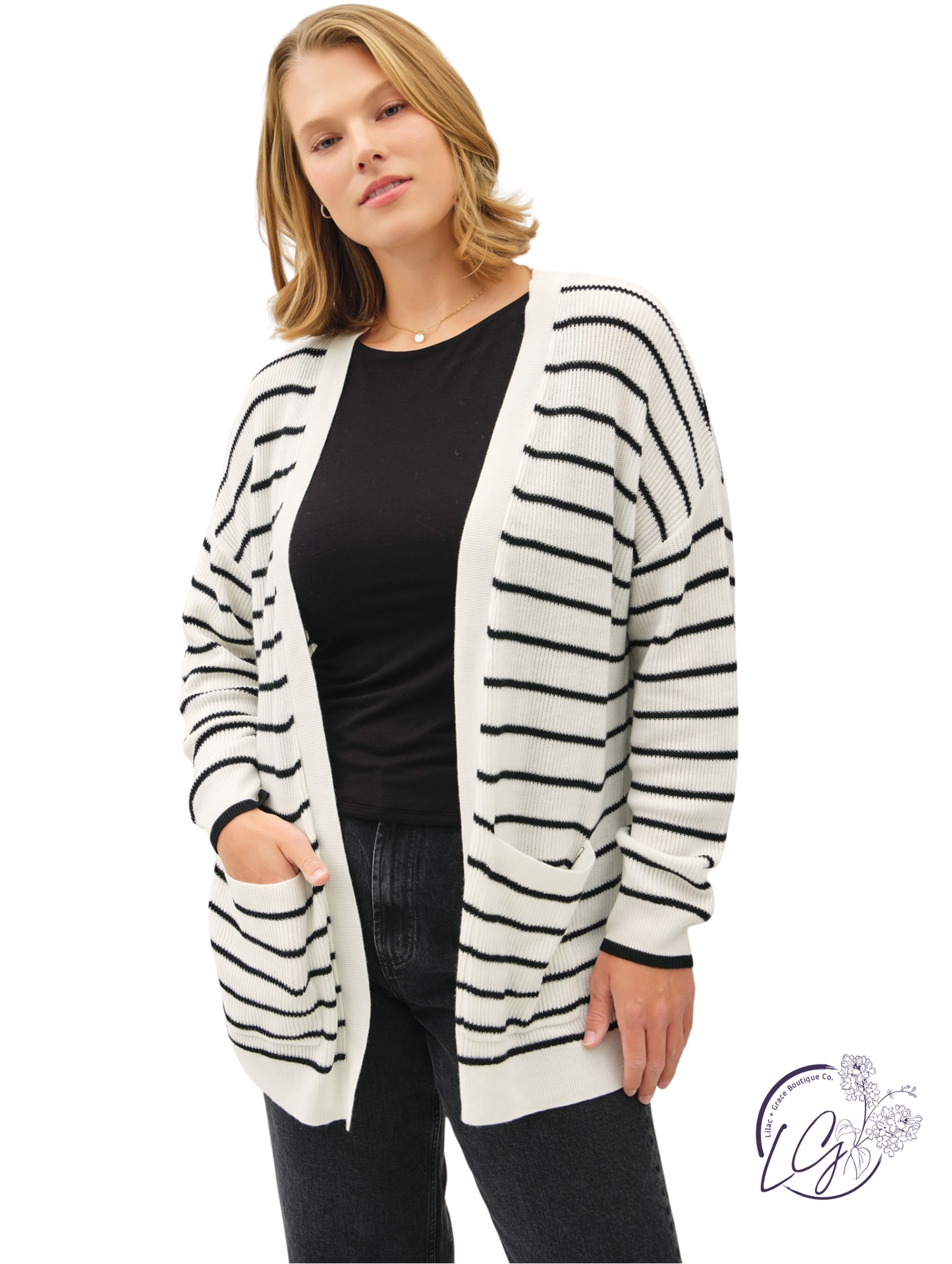 Curvy Linen In Sunlight Cardigan