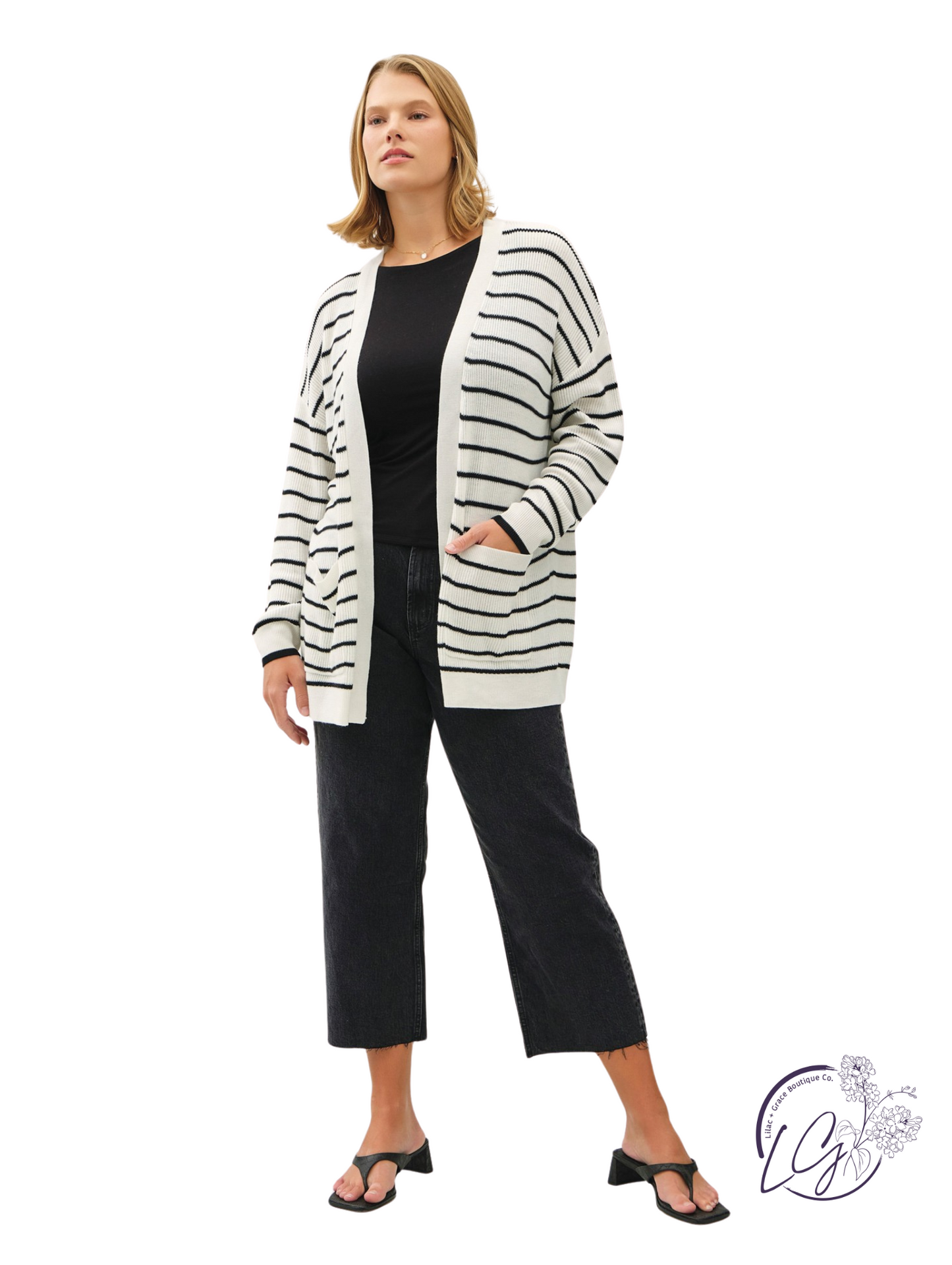 Curvy Linen In Sunlight Cardigan