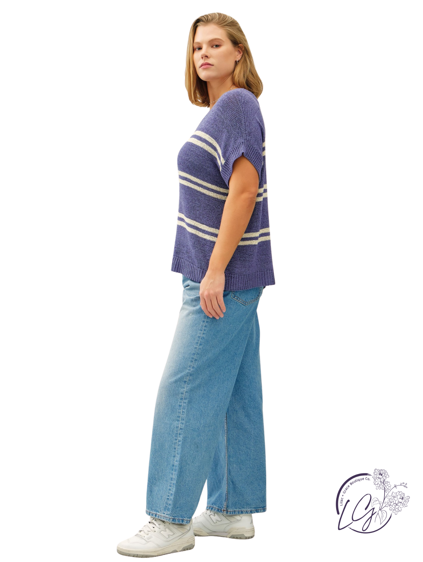 Curvy Over City Sounds Sweater Top