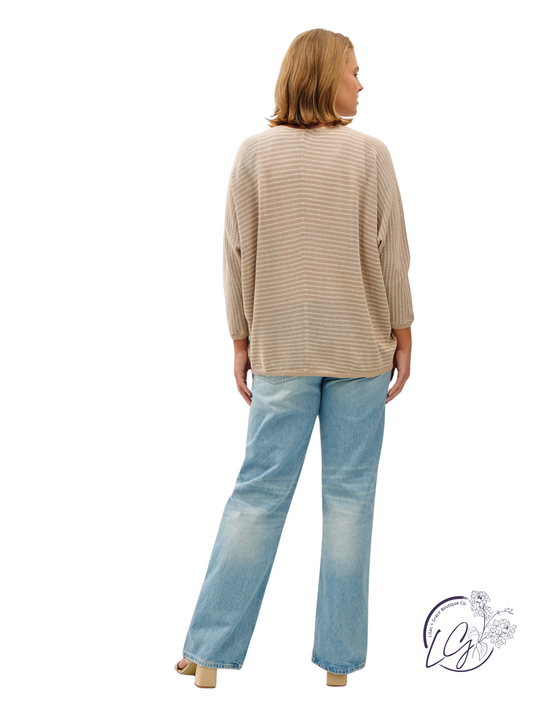 Curvy Bubbles And Blush Cardigan