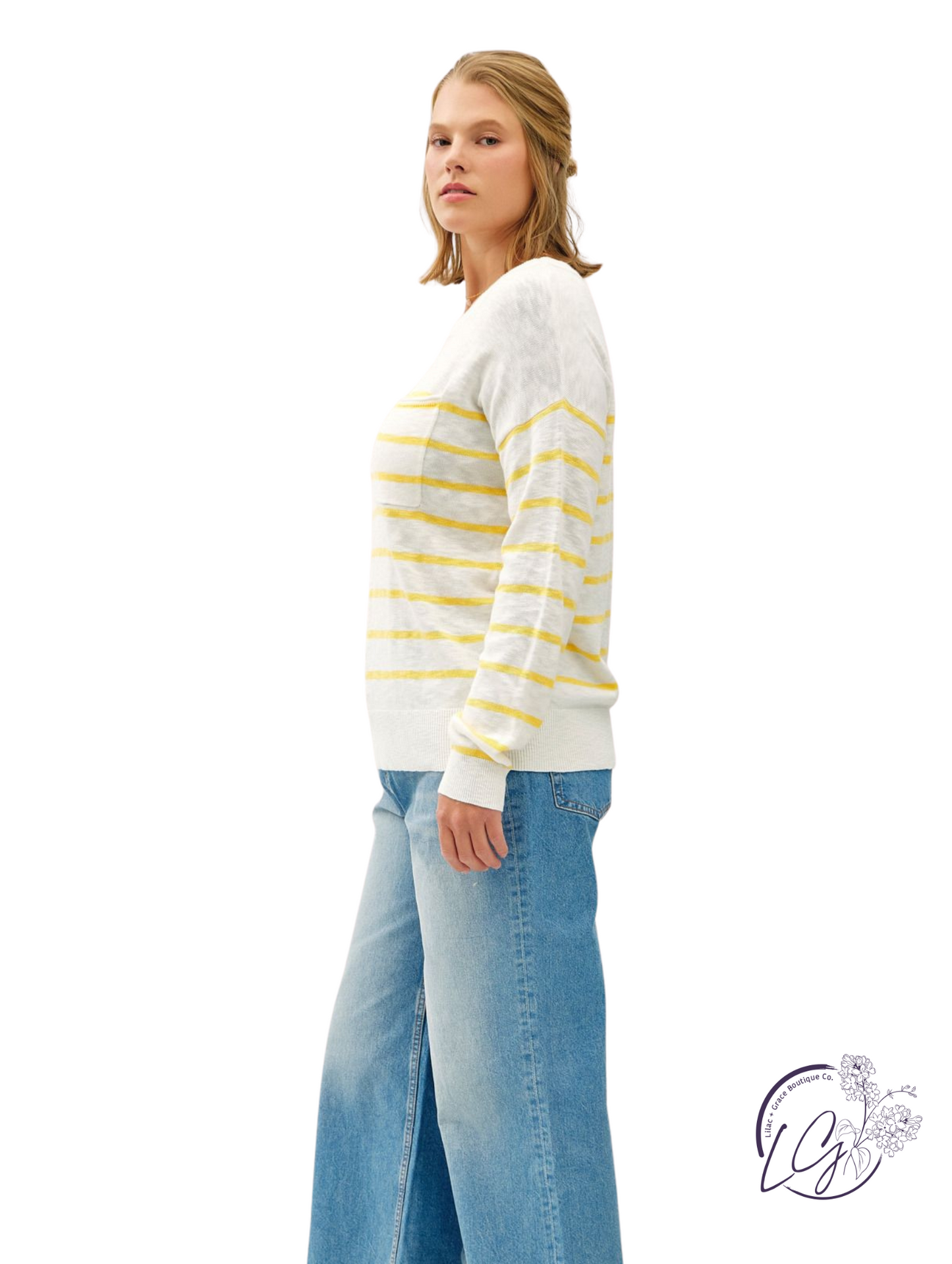 Curvy Veil of Dusk Sweater