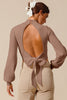 Darling Ties Open-Back Sweater