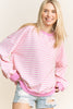 Curvy Chasing Stripes Pullover