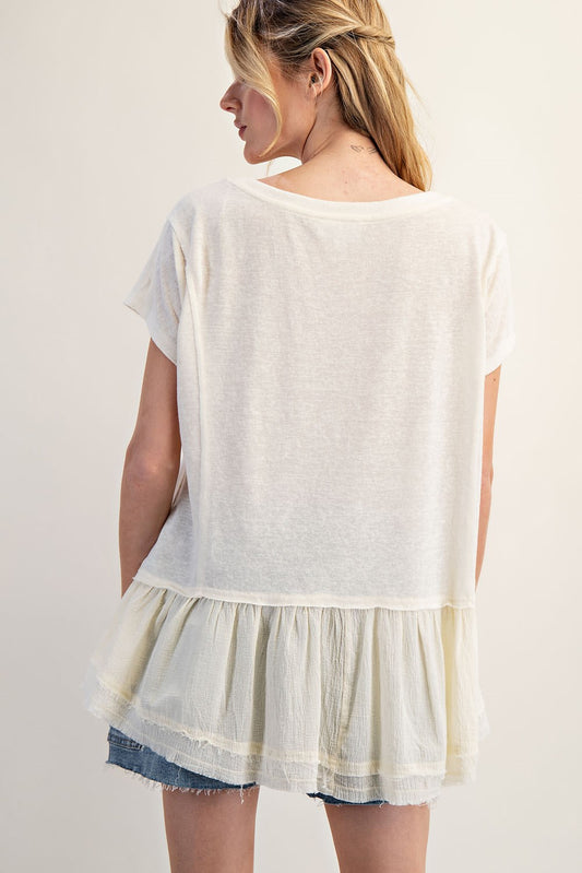 Twirl Hem Top