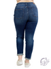 Curvy Barrett Cuffed Slim Fit Jean By Judy Blue
