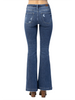 Myra Mid Rise Distressed Flare Jeans by Judy Blue