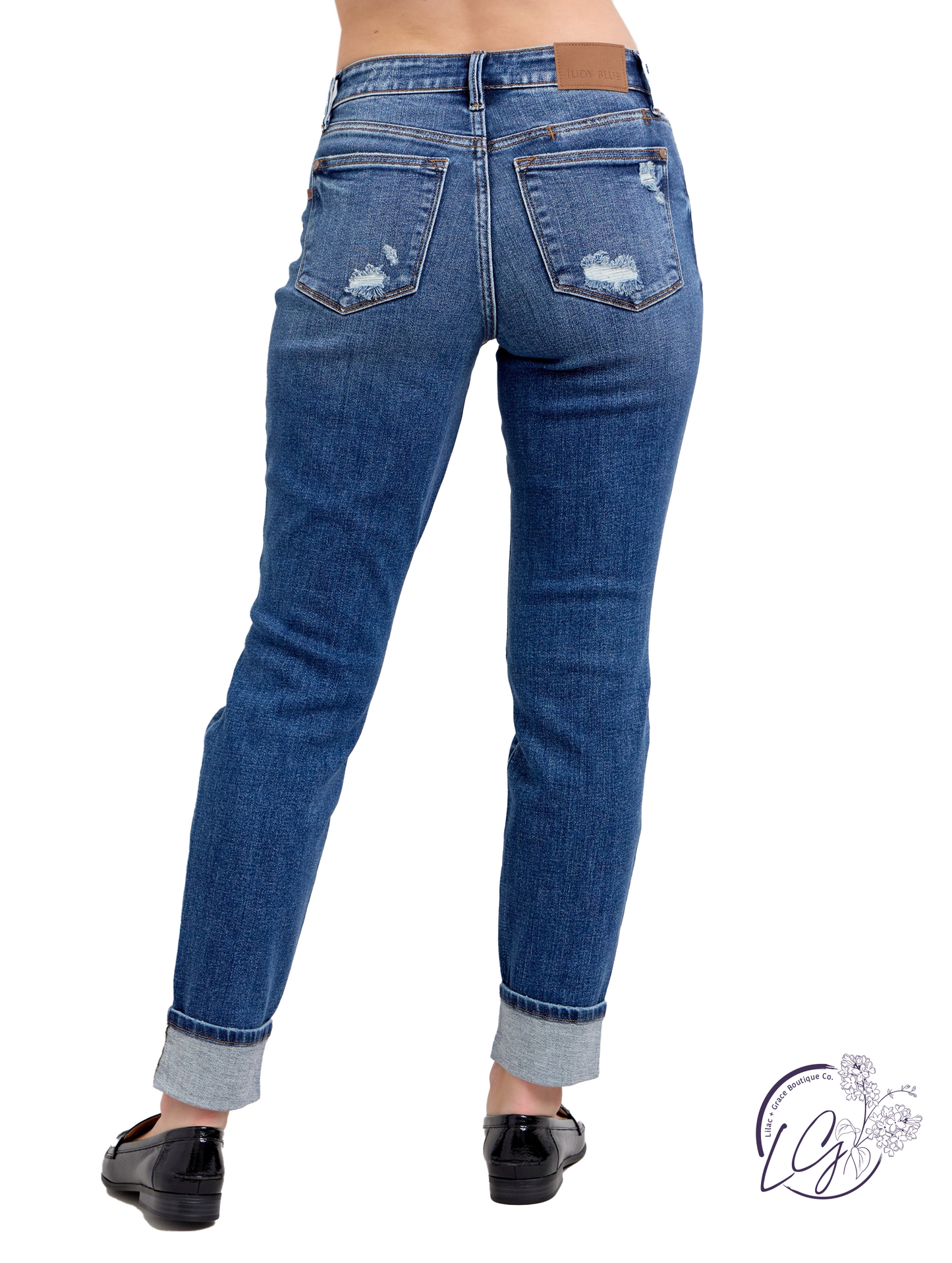 Massie High-Rise Wide-Leg Distressed by Judy Blue