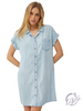 Keep Me Posted Denim Wash Dress