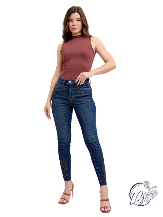 Michaela High Waist Skinny Distressed by Judy Blue