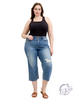 Curvy Jennie High-Rise Wide-Leg Distressed by Judy Blue