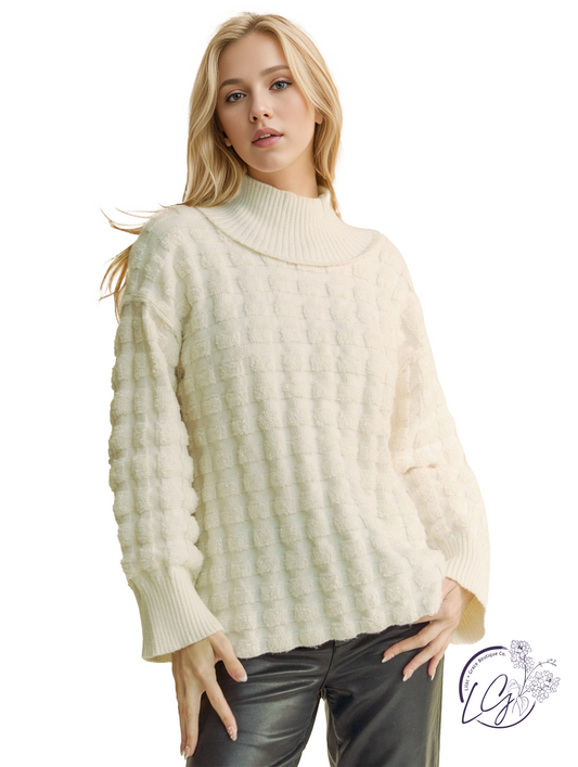 Quiet Corners Mock Neck Sweater