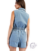 Stonefade Sleeveless Denim Romper