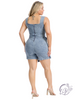 Curvy Play It Cool Skort Romper