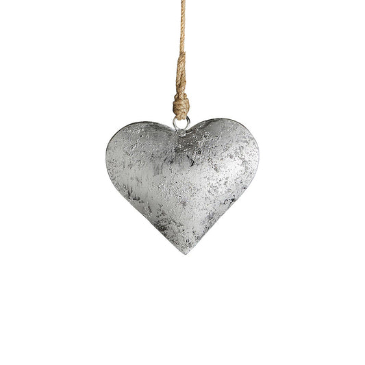 Silver Antique Heart