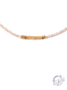 Pink & Gold Beaded Choker