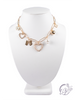Gold & Pearl Charm Necklace
