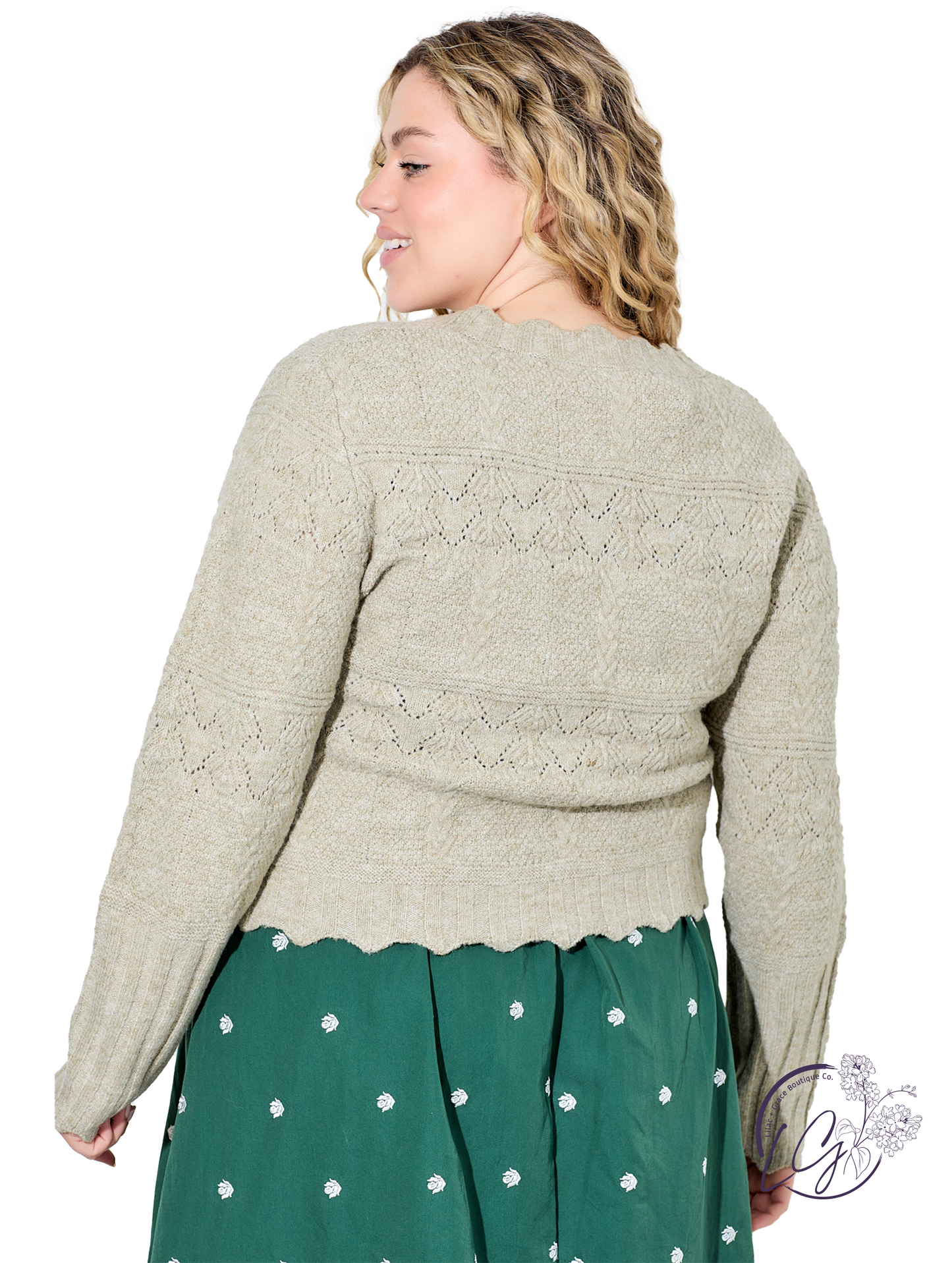 Curvy Echo Drift Cardigan Sweater